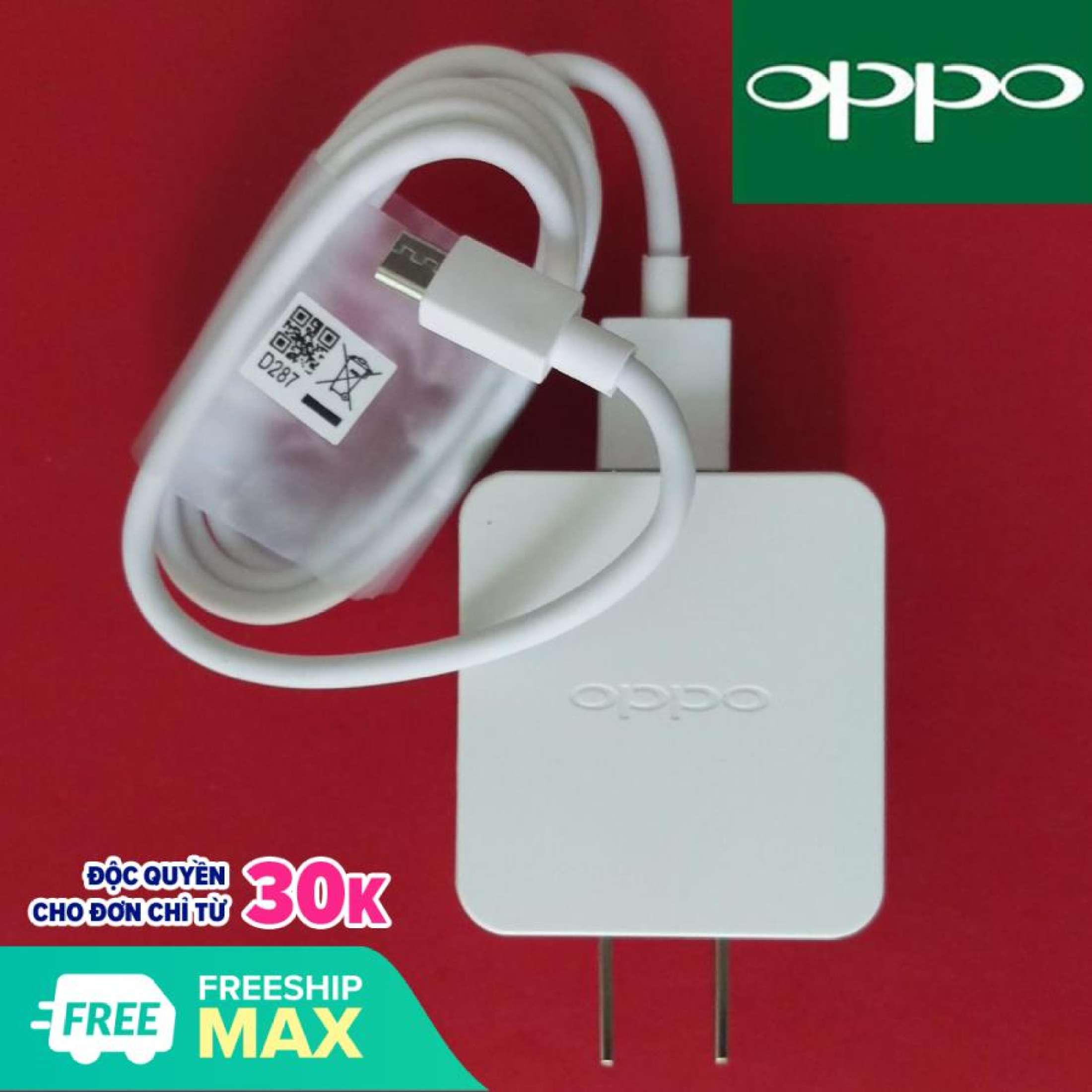 Bộ sạc oppo 15w sạc nhanh có logo hãng cho a37, neo3, neo5, neo7,neo9, f1, f1s, f3 plus, f3, a33 - 2a 2017