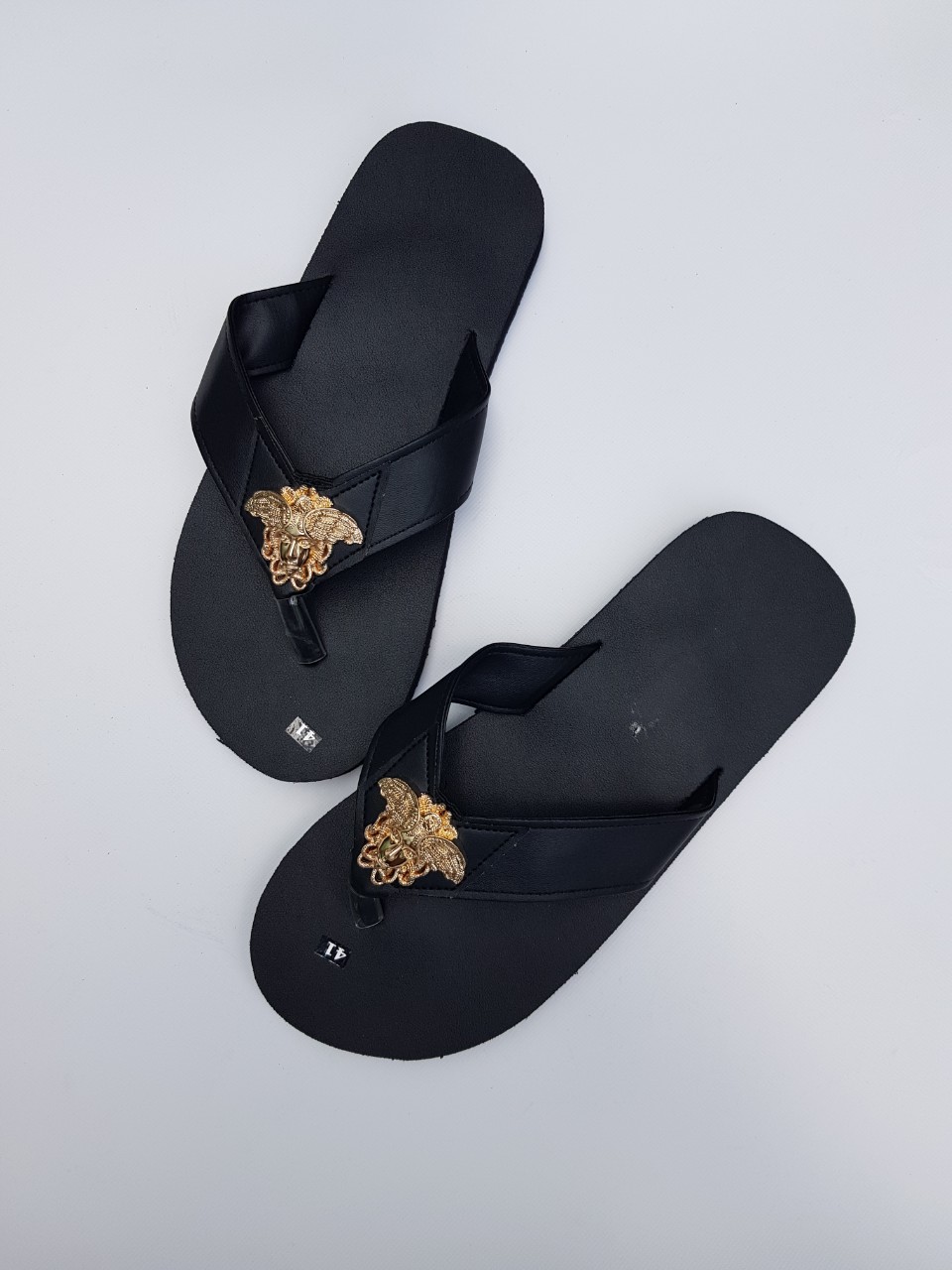 Sandal đồng nai dép kẹp nam đế đen quai đen size từ 37 nam đến 44 nam