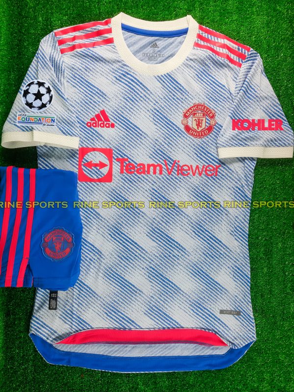 Bộ áo bóng đá Mu trắng sân khách - Manchester United Super bodyfix Thailand mùa giải 2021-2022