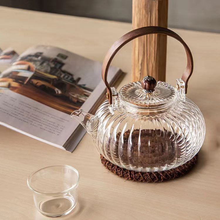 Ấm thuỷ tinh đun nước - kt: 175*170cm - 800ml, ấm