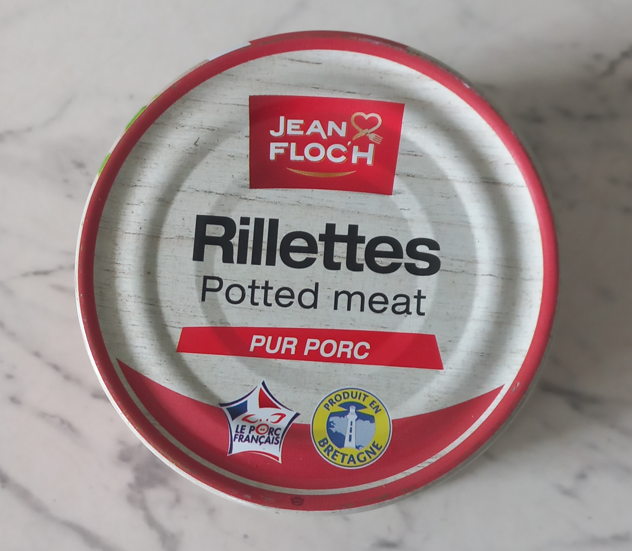 Pate thịt heo sợi. Rillettes Potted Meat Jean Floc'h 125g. Expiry date: 02/2028