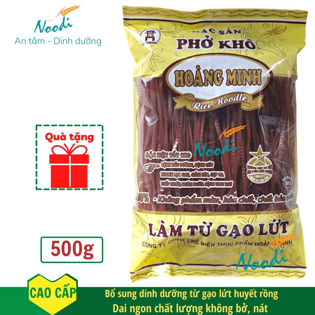 Phở gạo lứt hoàng minh huyết rồng giàu dinh dưỡng, phở gạo lứt giảm cân giàu vitamin, phở gạo lứt nguyên chất mềm dễ ăn dễ hấp thụ chất dinh dưỡng - phở gạo lứt hoàng minh noodi