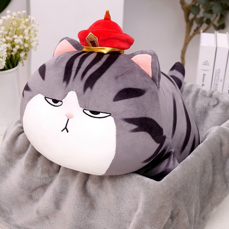 Gấu Bông Mèo Hoàng Thượng Kèm Mền - 60CM - Bộ chăn gối văn phòng thuận tiện 3in1 hàng chuẩn loại 1