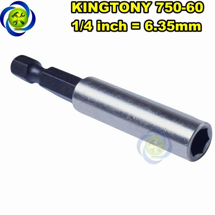 Đầu nối lục giác sang bắn vít 1/4 kingtony 750-60
