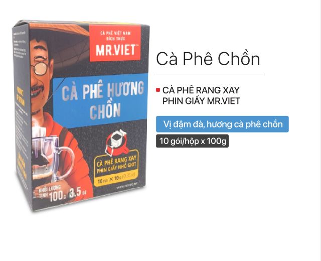 MR.VIET CHON Ground Coffee Drip Bag 10 pack x 10g