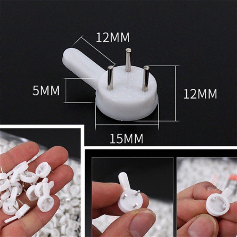 [HCM] Đinh Ghim Tường 3 Chân Treo Khung Tranh Đồng Hồ Móc Treo Đồ Dưới 2Kg Không Cần Khoan Tường Frame Picture Hanger