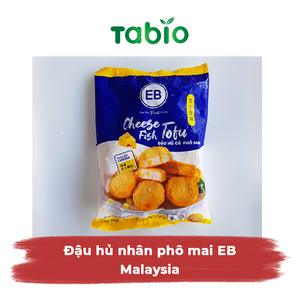 HCM - Đậu hũ/ tàu hũ cá nhân phô mai 500gr /gói  20 viên EB - Malaysia - TABIO