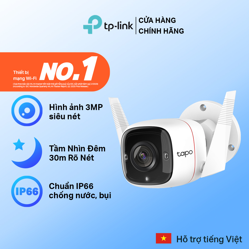 [Bán Chạy] Camera IP WIFI Ngoài Trời TP-Link Tapo C310 3MP Giám Sát An Ninh Ngoài Trời