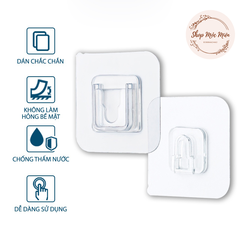 Combo 5 cặp miếng dán đơn chữ u dự phòng,miếng dán dự phòng kệ dán tường