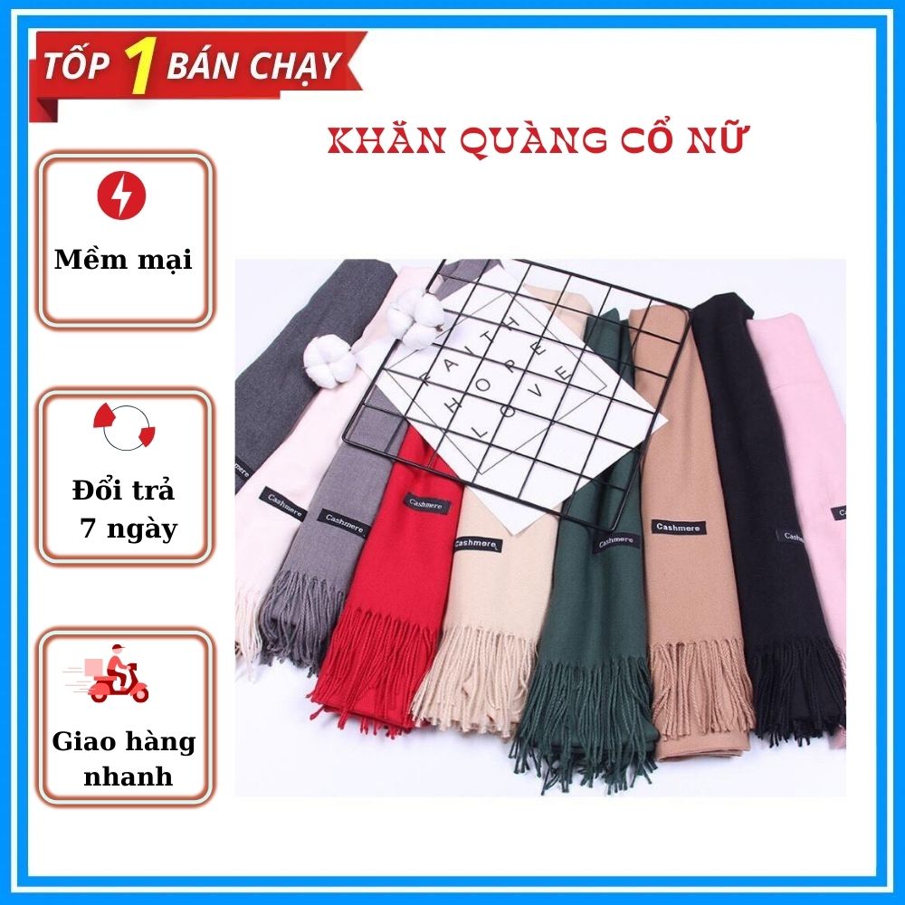 Khăn quàng cổ nữ thu đông CASHMERE chất đẹp