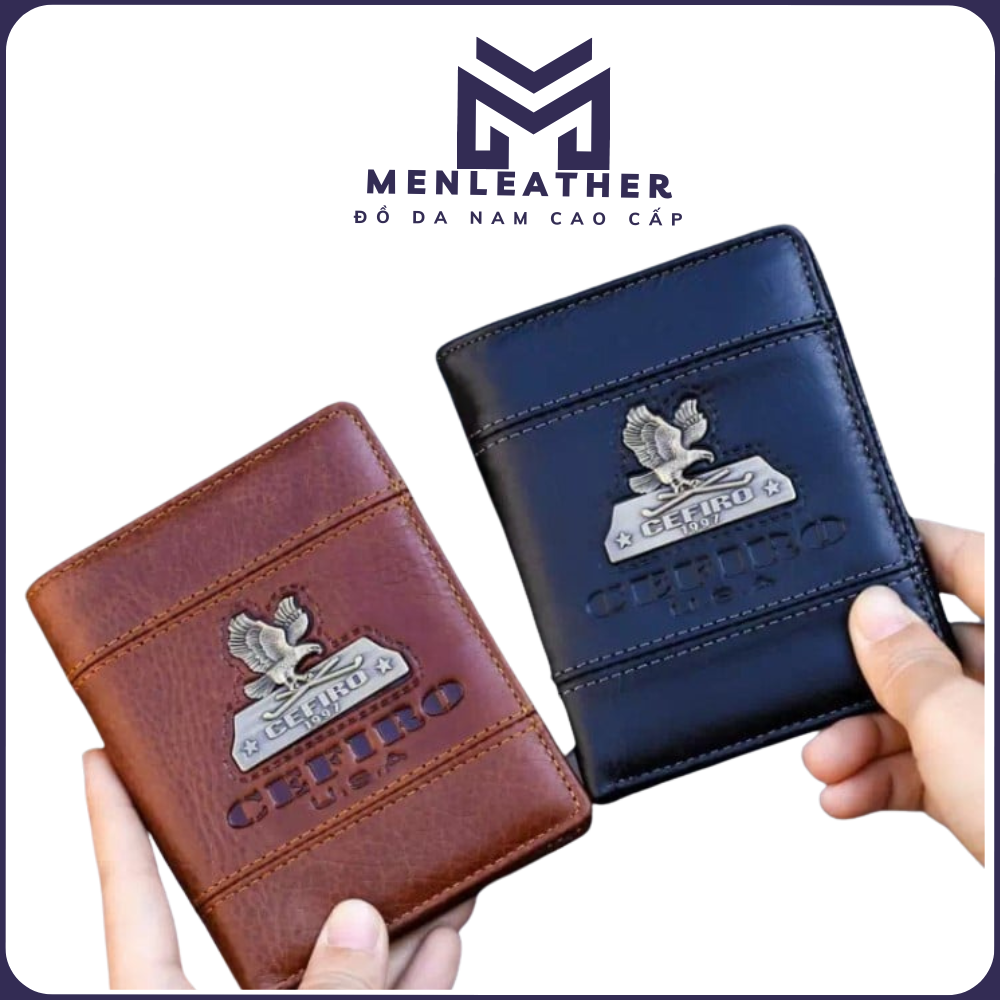 Ví đứng nam da bò thật CEFIRO 1997 cao cấp kiểu dáng sang trọng,lịch sự