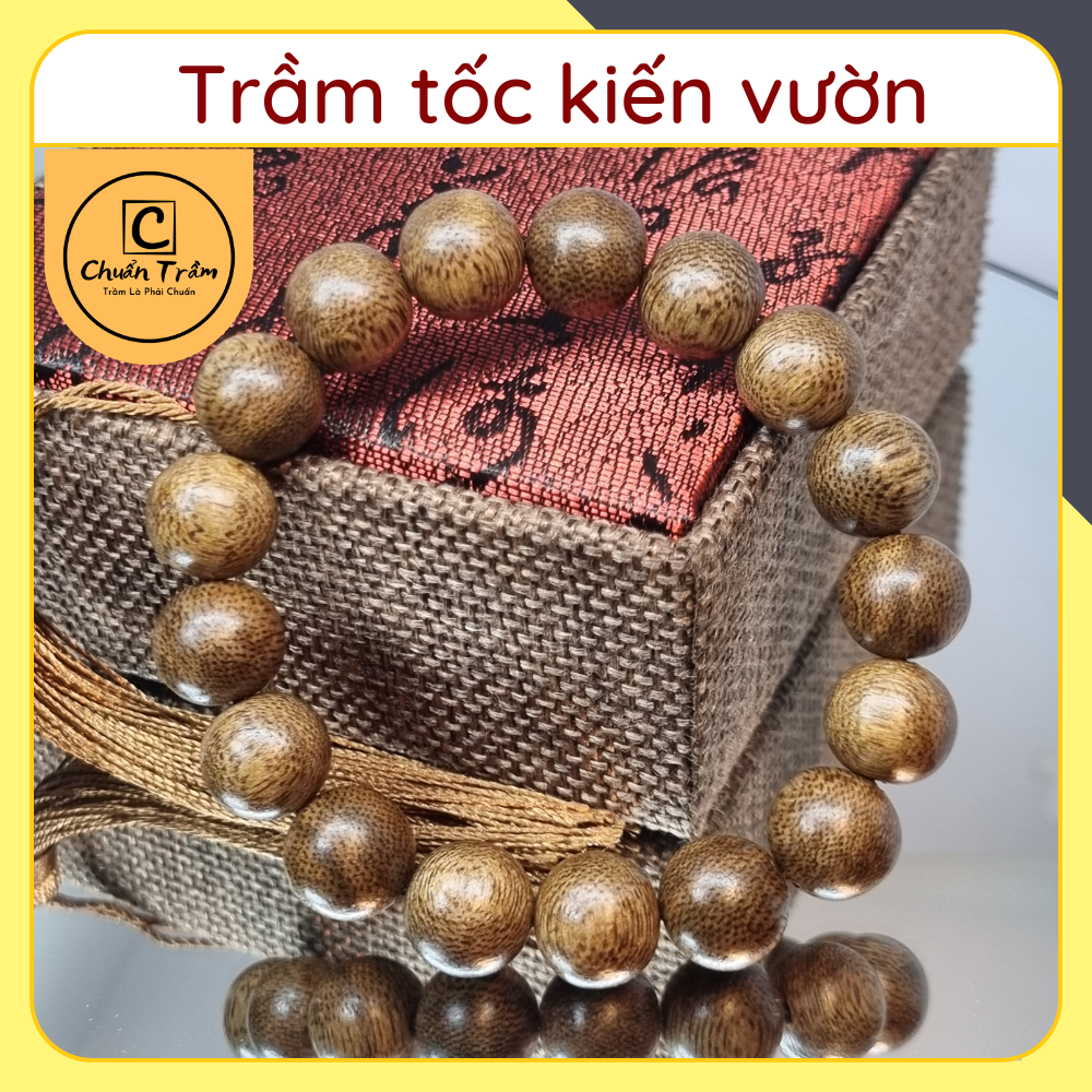 Vòng Tay Trầm Hương đơn tốc kiến vườn Chuẩn Trầm vòng tay thời trang