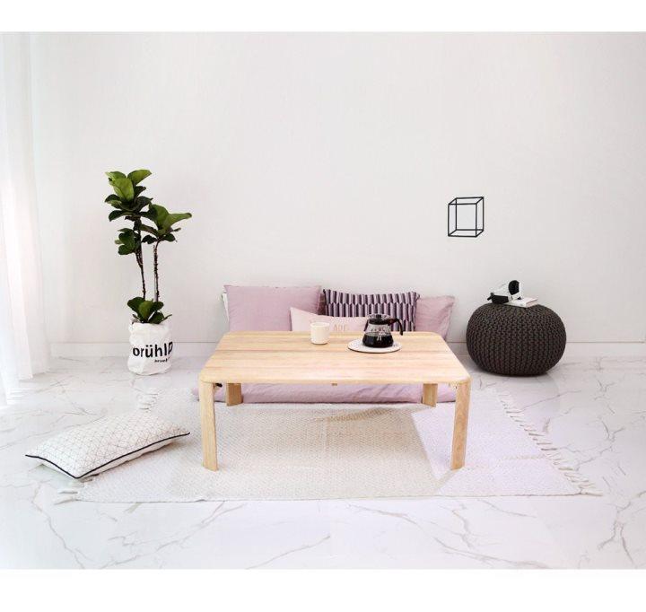 Bàn trà xếp gọn chân bánh mì