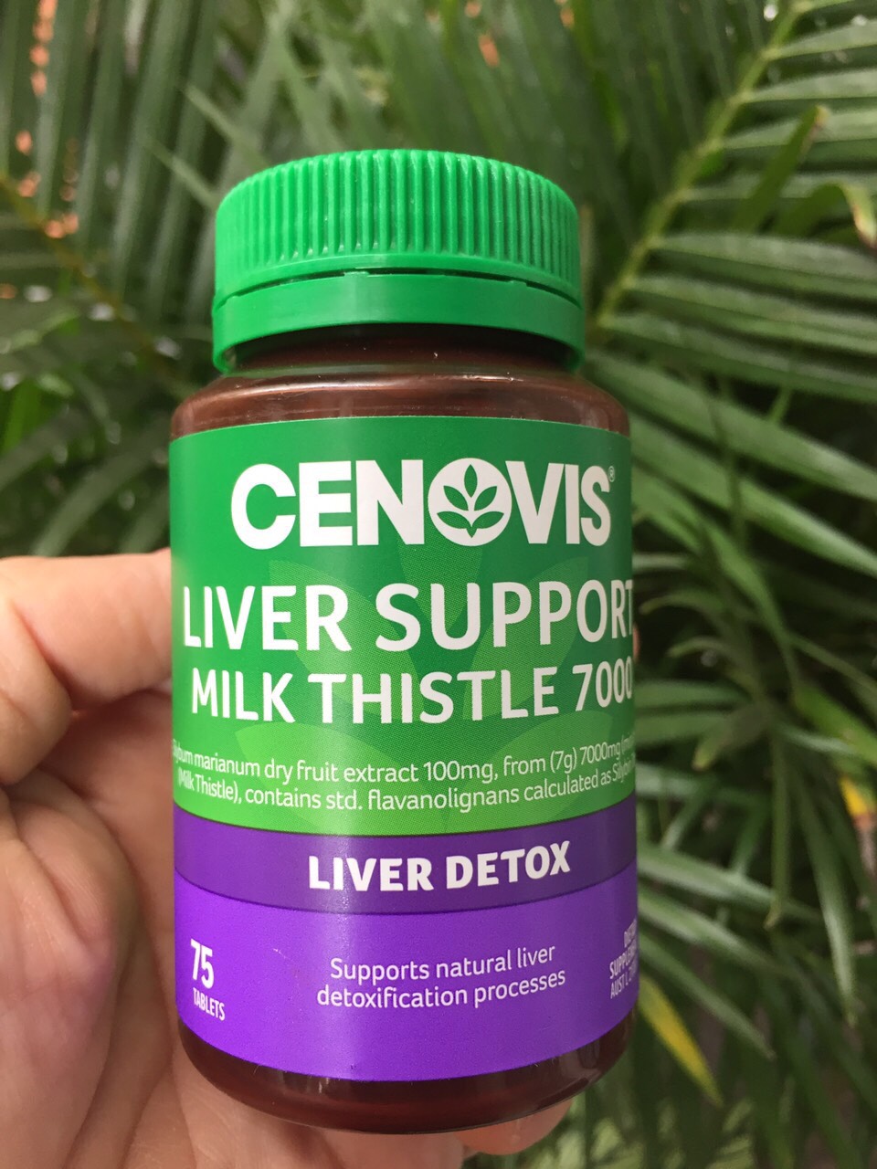 Thanh Lọc Gan Cenovis Liver Support Milk Thistle 7000 75 viên