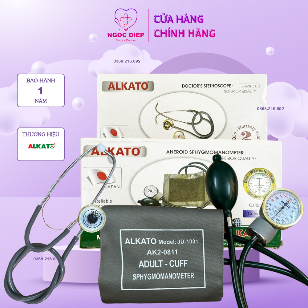 Máy đo huyết áp cơ alkato ak2-0811 - bộ kiểm tra sức khỏe tại nhà - hàng chính hãng