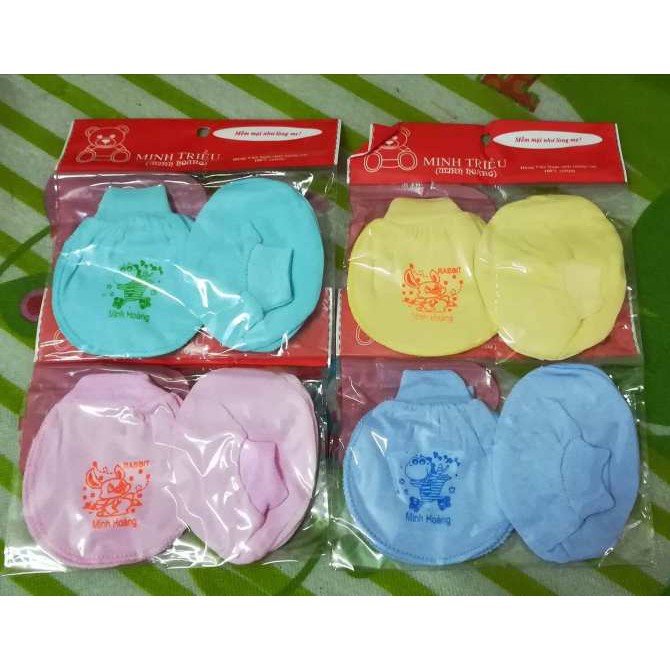 10 Đôi bao chân + 10 đôi bao tay bo chun mềm cho bé sơ sinh