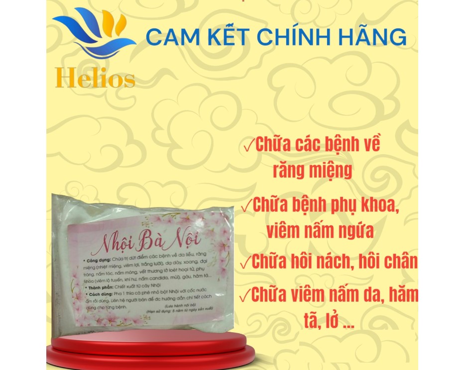 Bột nhội bà nội-khử mùi hôi nách,hôi chân,hôi miệng,v.iêm phụ khoa gói 100g