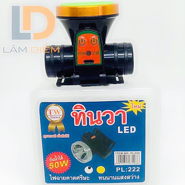 Đèn pin sạc đội đầu siêu sáng chế độ sáng 50w pl-222