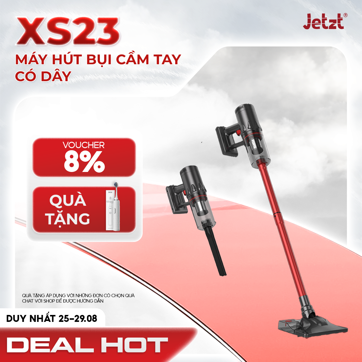 Máy hút bụi cầm tay không dây JETZT XS23