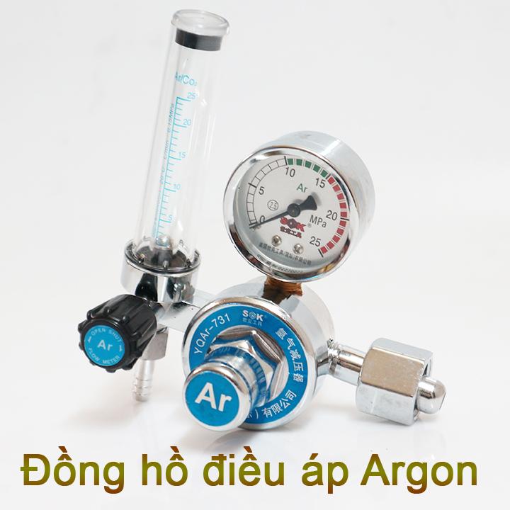 Đồng hồ điều áp khí Argon XỊN  SKg