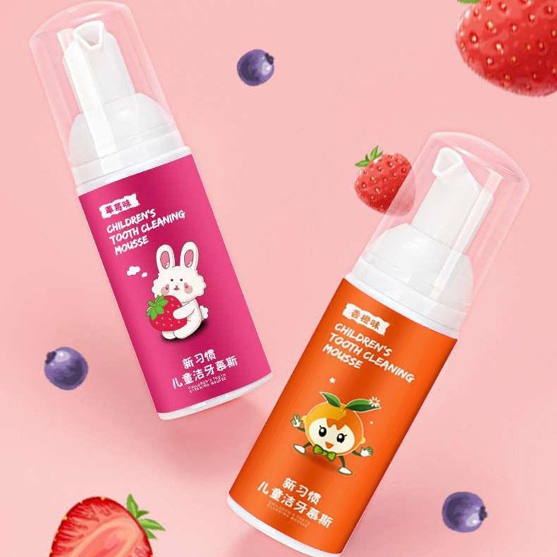Kem đánh răng trẻ em, bàn chải đánh răng Kem đánh răng tạo bọt cho bé nuốt được