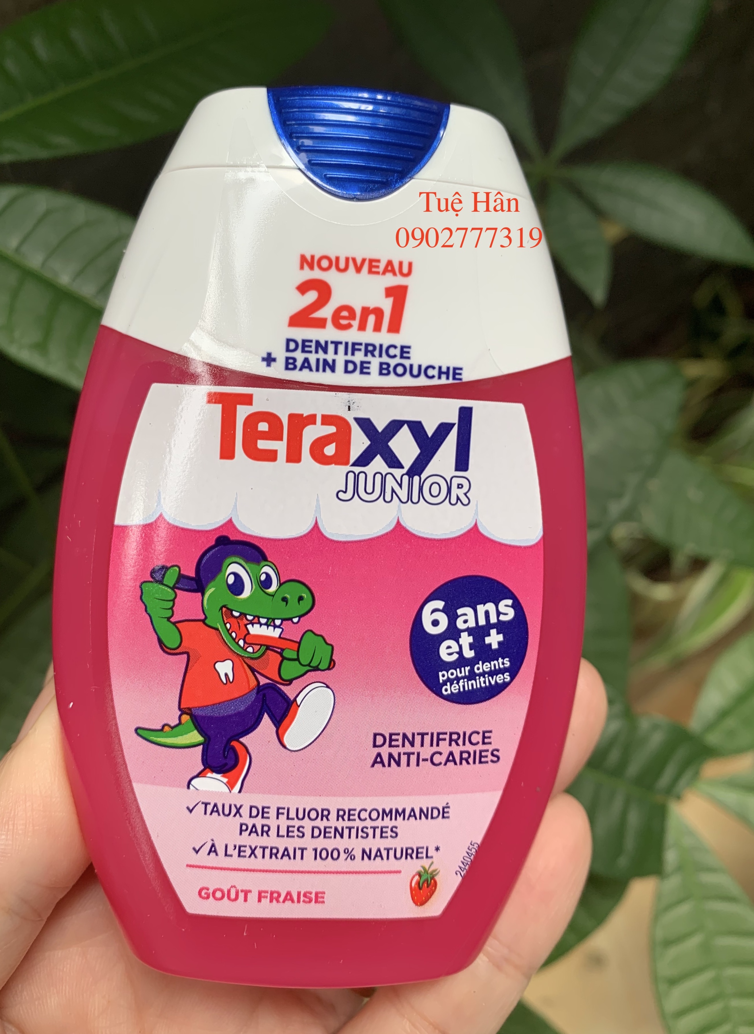 Kem đánh răng Teraxyl cho bé trên 6 tuổi, an toàn khi nuốt kem
