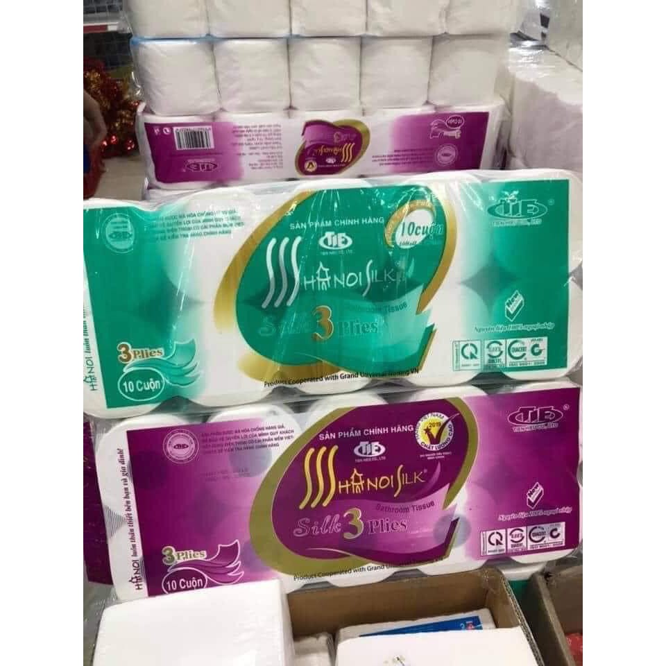 Combo 2 bịch giấy vệ sinh hà nội 3 lớp siêu dai 1.6kg