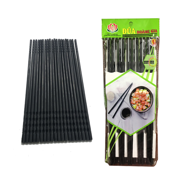 Bộ 10 đôi Đũa phíp cao cấp  Hoàng Gia mẫu xoắn