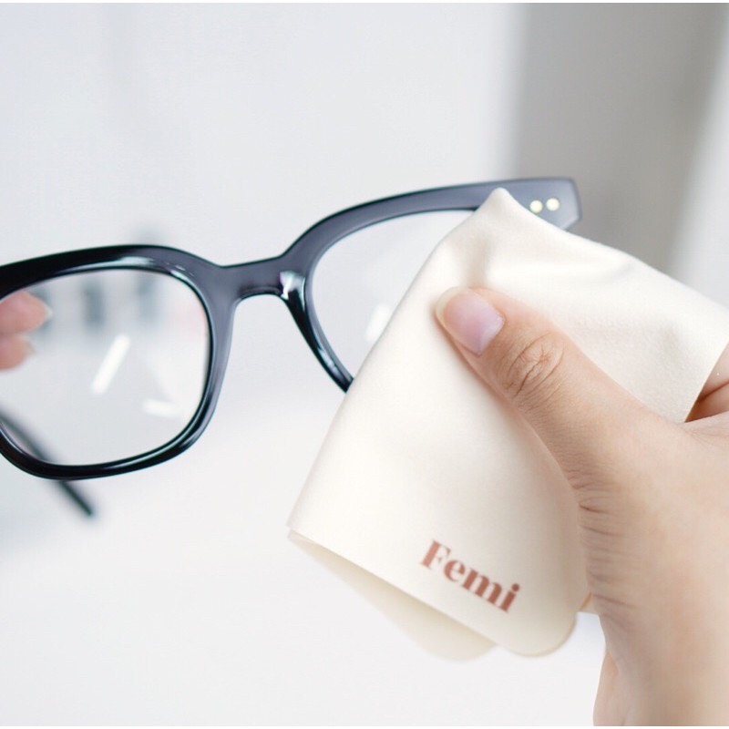 Khăn lau kính Femi microfiber và nước rửa kính siêu sạch cao cấp, khăn lau lens máy ảnh, lau màn hình điện thoại/máy tính