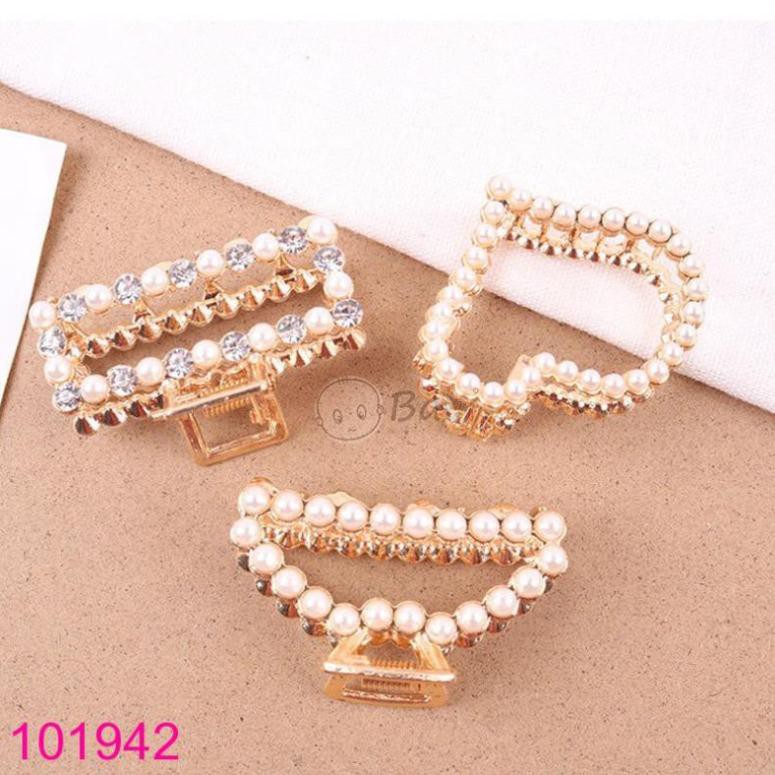 Set 3 Kẹp Tóc Hàn Quốc Xinh Xắn, Kẹp Ngọc Trai Hot Hit