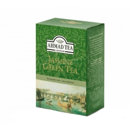 Trà "xanh hoa Nhài Anh Quốc" pha ấm 100g hộp giấy - Ahmad Jasmine Green Tea 100g