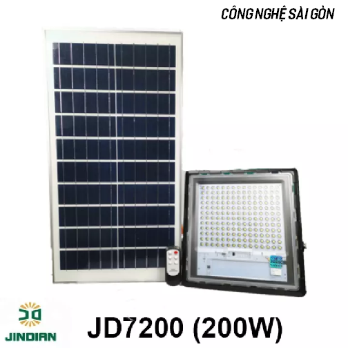 Đèn led năng lượng mặt trời jindian jd7200
