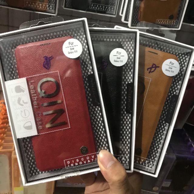 Bao da qin samsung galaxy s10 / s10 plus / s10e chính hãng nillkin