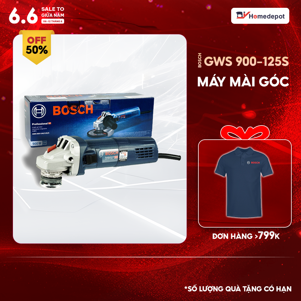 Máy mài góc bosch gws 900-125s công suất 900w