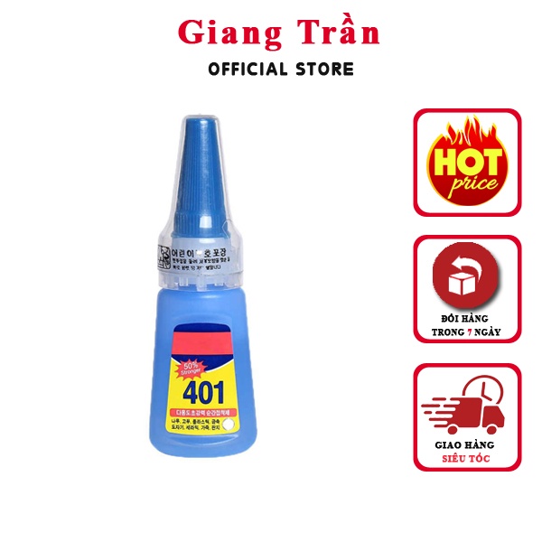 Keo 401 dán móng, đính đá cực chắc chắn