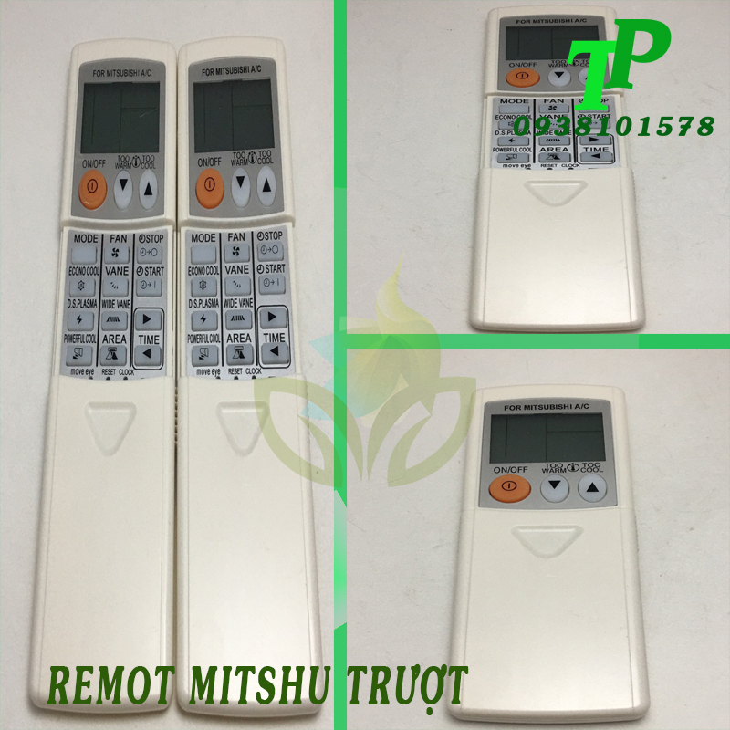 Remote Máy Lạnh, Điều Khiển Máy Lạnh Mitsubishi Trượt