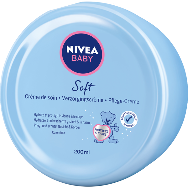 Kem dưỡng da Nivea Baby soft creme cho trẻ em từ sơ sinh của Đức