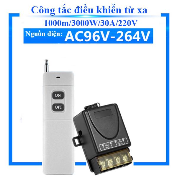 Công tắc điều khiển từ xa (1Km) 1000m/3000W/30A/220V công tắc điều khiển từ xa dieu khien tu xa cong tac hen gio