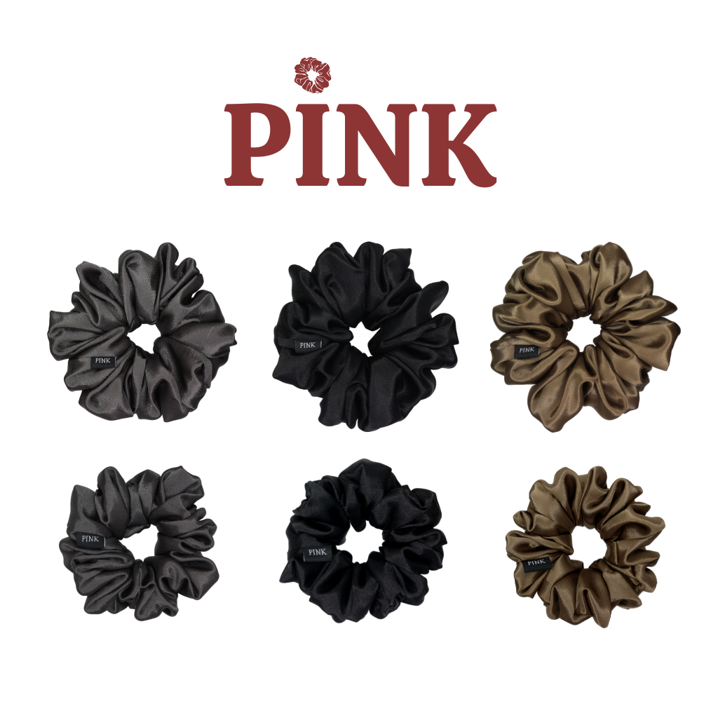 Scrunchies Dây Cột Tóc Lụa Satin.