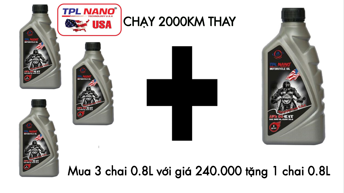 Tpl nano sg 15w40 nhớt xe số