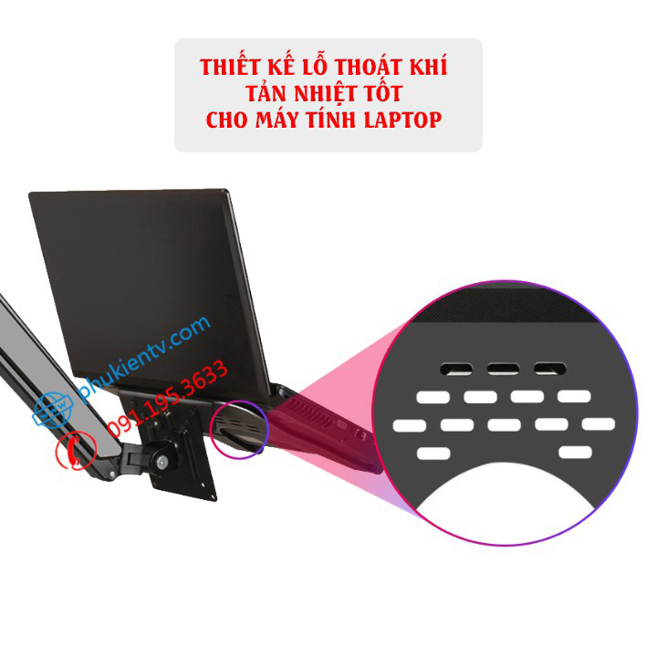 Giá Đỡ Kẹp Laptop XY360 - Máy Tính Bảng - Kệ Đỡ Tản Nhiệt Ipad