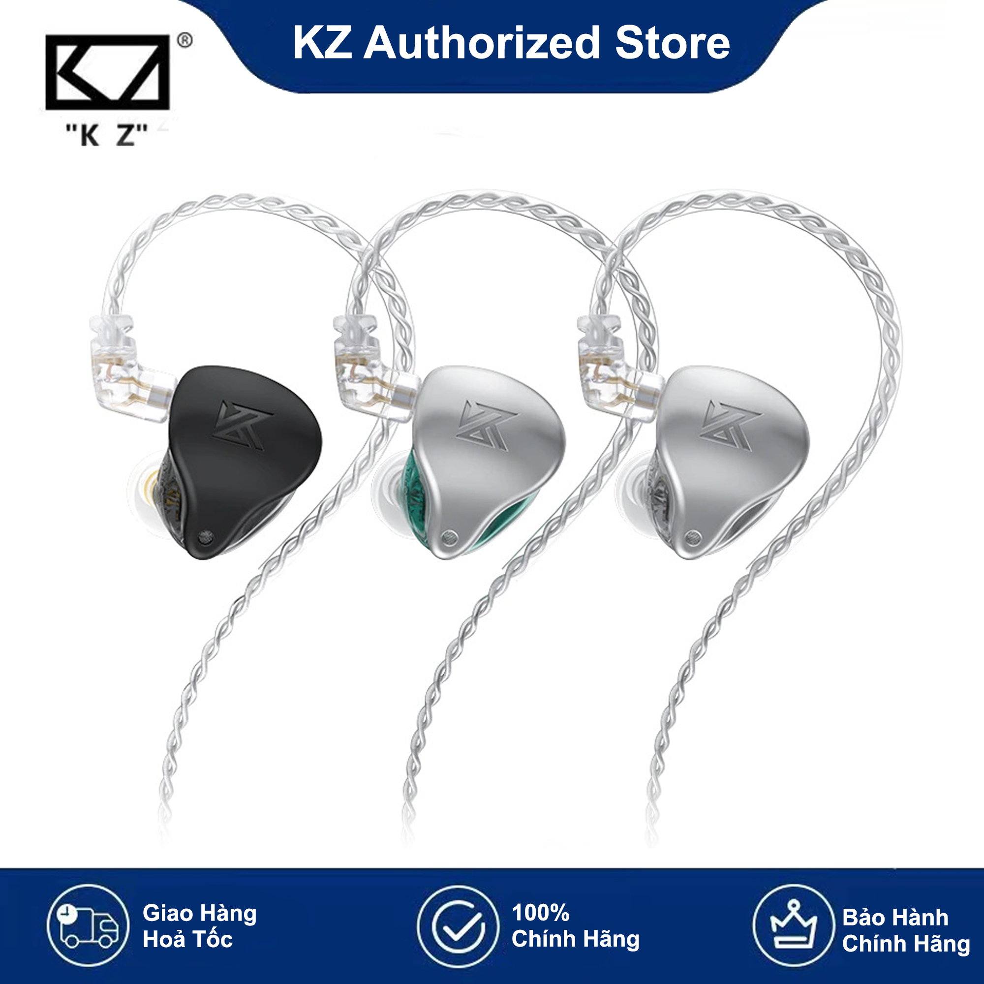 Tai nghe kz ast 24 ba hifi bass tai nghe nhét tai loại bỏ tiếng ồn tai nghe nhét tai thể thao