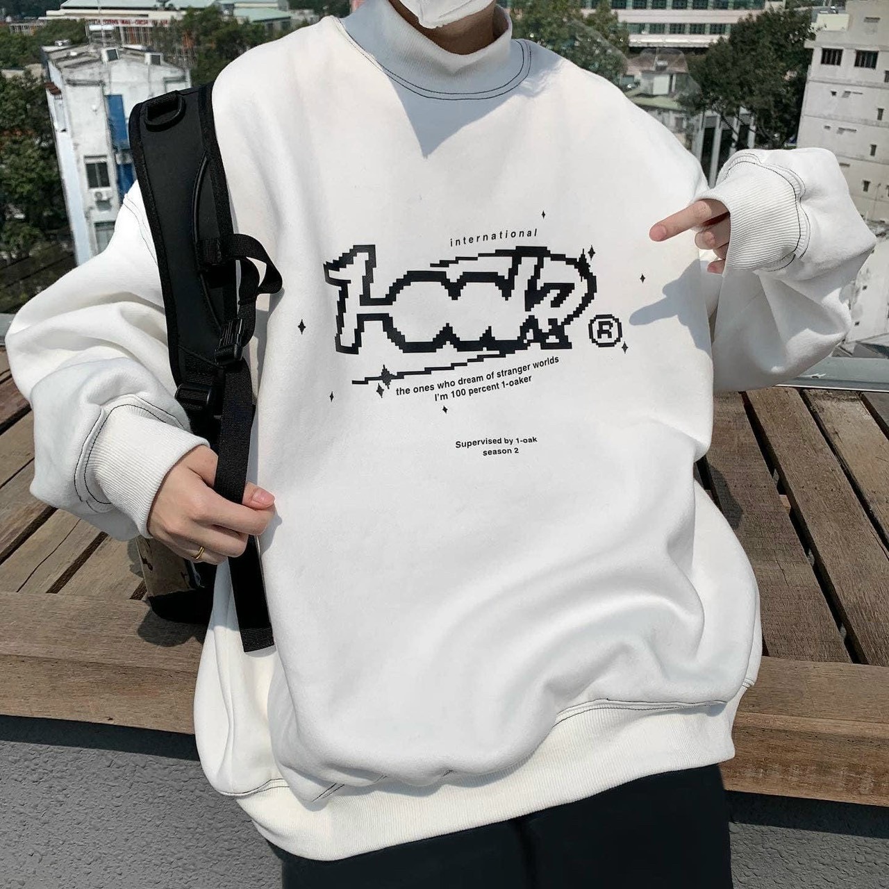 Áo khoác sweater nam nữ in 100k, chất thun nỉ dày mịn y hình ssmfstp013