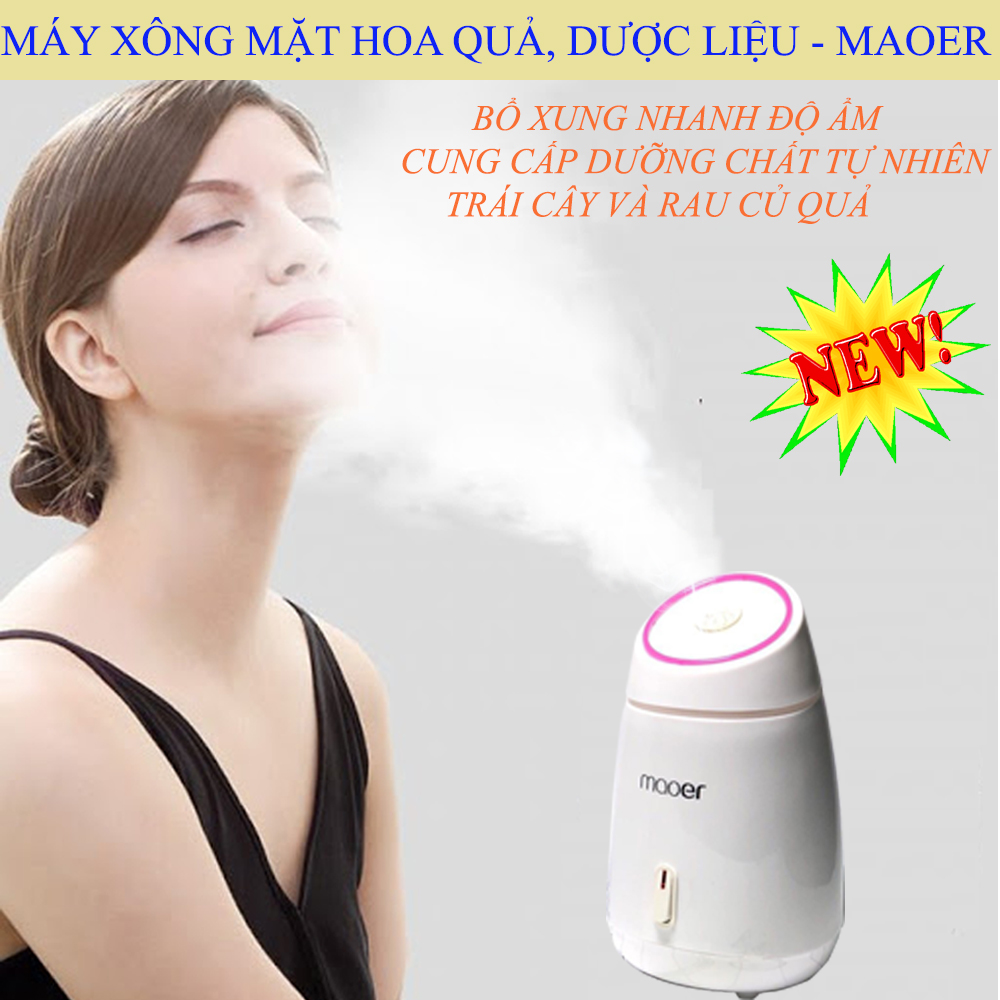Máy xông mặt hoa quả  Maoer giúp làm sạch sâu làn da và loại bỏ độc tố bụi bẩn giúp da căng mịn sạch mụn, sạch nhờn. TẶNG 01 MÓC ĐT.