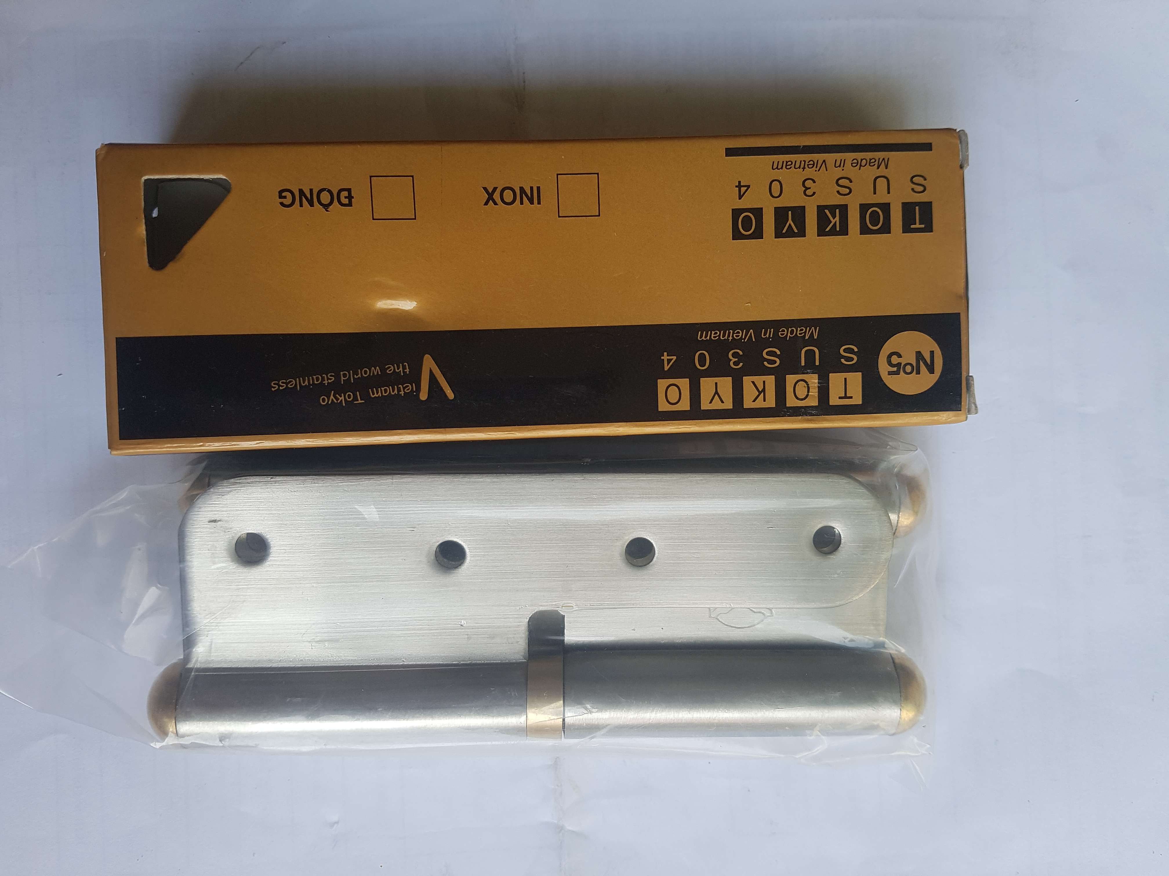 Combo 6 bản lề cối inox 304 đầu đồng số 7 loại đẹp
