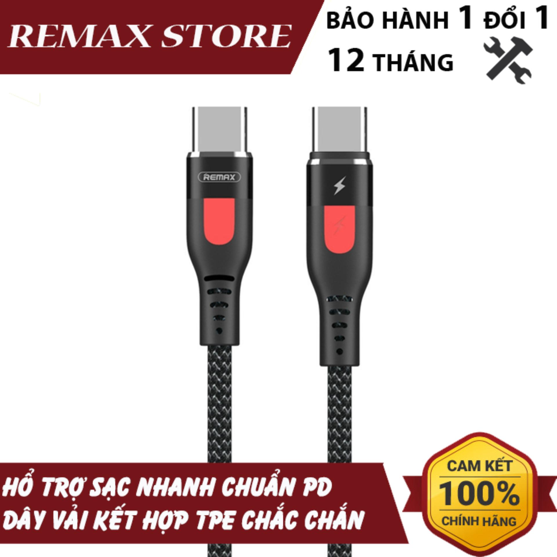 Cáp sạc nhanh type c ra type c remax super pd rc-151cc