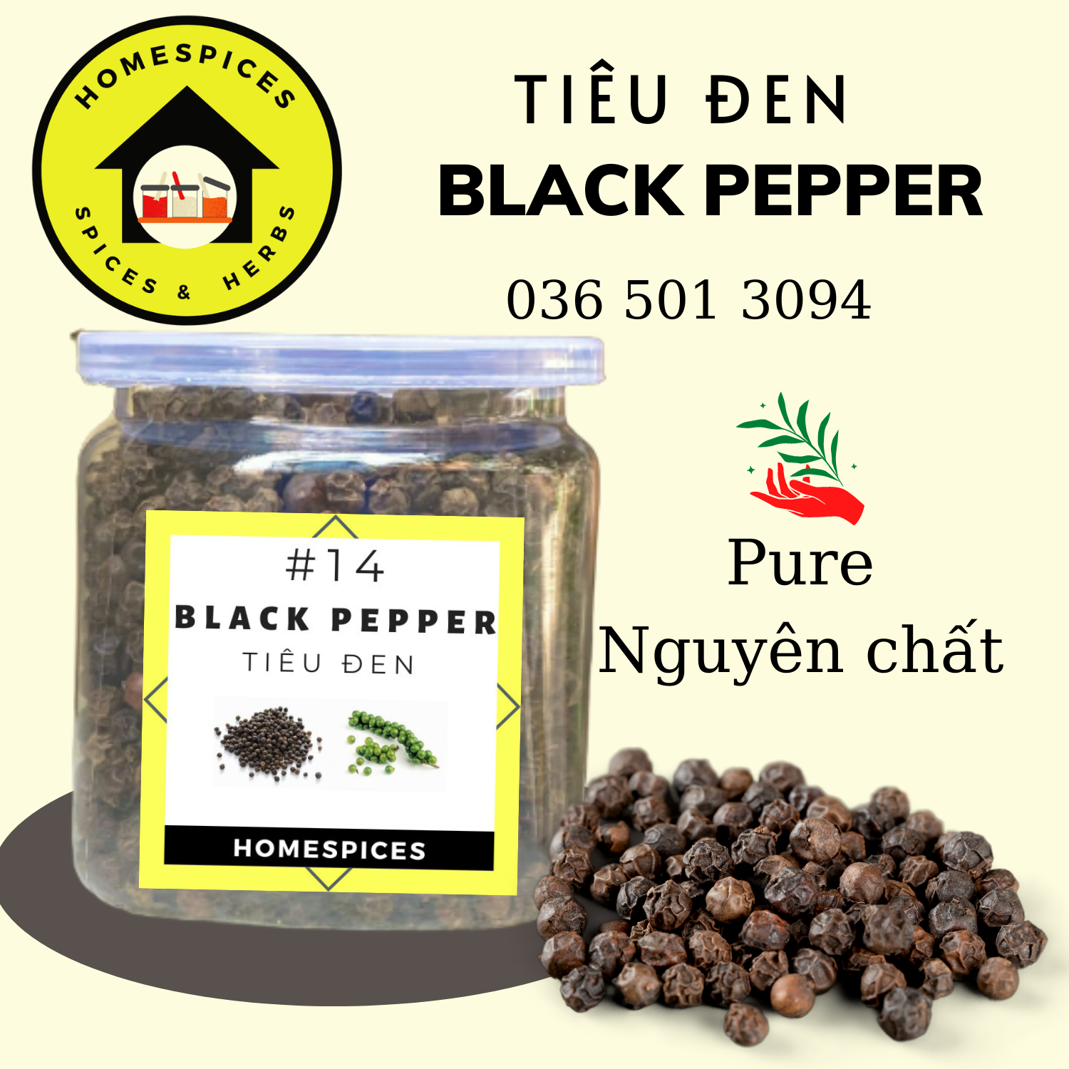 VOUCHER FREESHIP BÊN DƯỚI Tiêu đen nguyên hạt - Whole Black pepper Tiêu