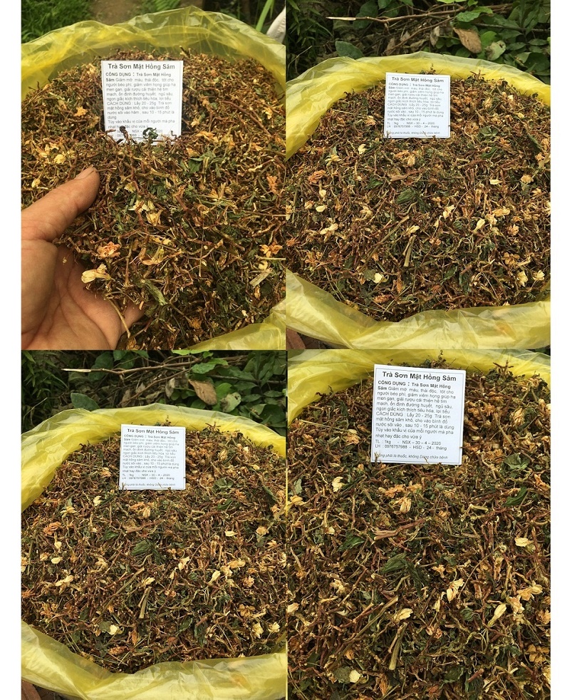 2 kg trà sơn mật hồng sâm - thanh nhiệt mát gan ngủ khoẻ - có tặng quà
