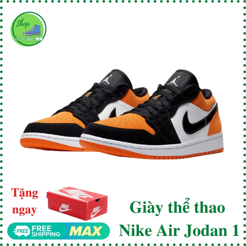 Giày thể thao nữ  Air Jodan 1 cổ thấp - GTTAJ02 - Hotgirl 99 - Sản phẩm được tặng kèm hộp - chất liệu êm ái, đế ngoài cao su chống trơn trượt tạo độ bám chắc trên mọi địa hình giúp bạn cảm giác thoải mái trên từng bước chân