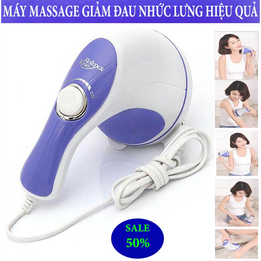 Máy mát xa lưng vai cổ cầm tay 5 đầu relax máy đấm lưng hàn quốc massage cầm tay 5 đầu đánh cao cấp